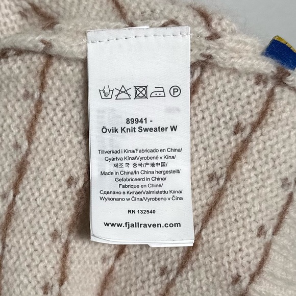 Women’s Fair Isles Style Fjallraven Övik Knit Sweater - Picture 8 of 9